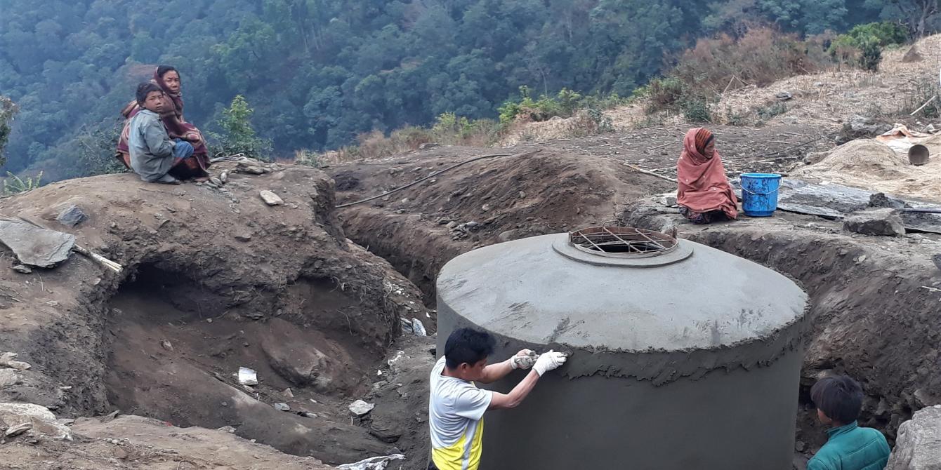 Syadul Bhalinatar Water Supply System under construction in Dhading for 188 families. Syadul Bhalinatar Water Supply System under construction in Dhading for 188 families.